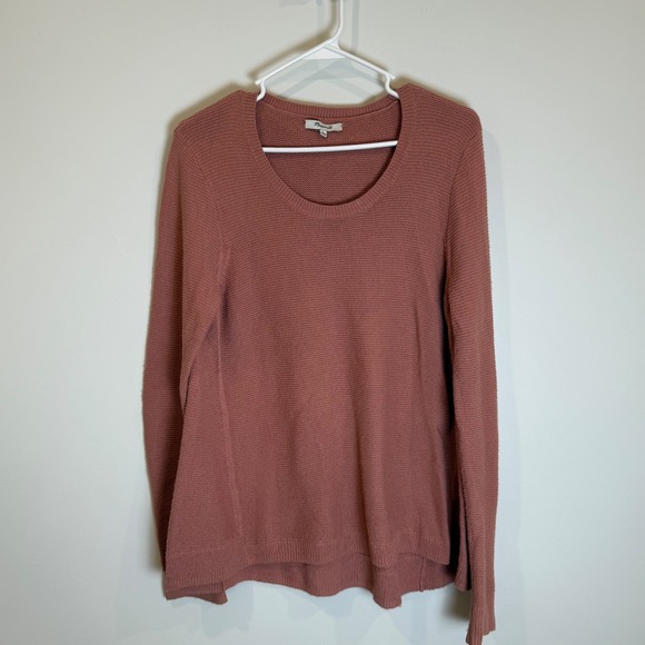 Madewell Sweaters - Madewell Women's Sweater Pullover Long Sleeve Crew Neck Pinkish Brown Size L